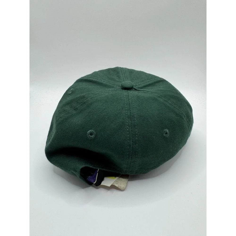 VTG Polo Ralph Lauren Hat PRL Monogram Green Yellow Strapback NWT - Picture 4 of 7